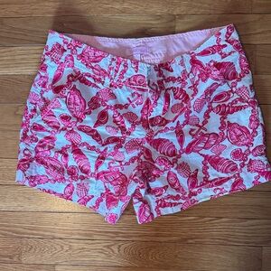 Lilly Pulitzer Pink Seashell Patterned Shorts